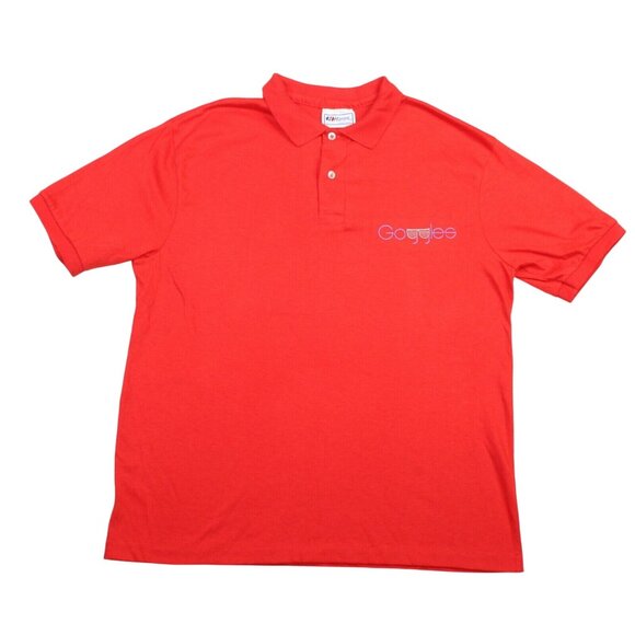 Hanes Other - Vintage Hanes Mens Large 2 Button 50/50 Red Polo Shirt Made USA Preppy Shirt